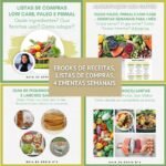Ebooks (PDF) de Receitas Paleo, Sem Glúten, Low Carb + Listas de Compras + 4 Ementas Semanais