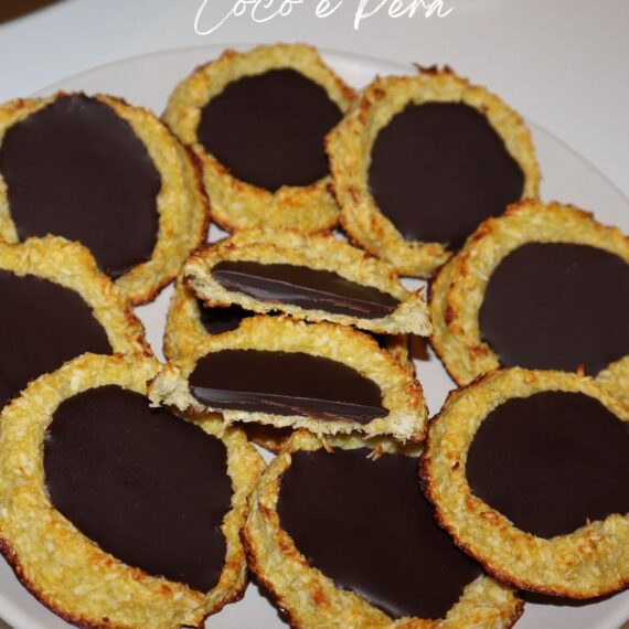 Biscoito de coco e pera